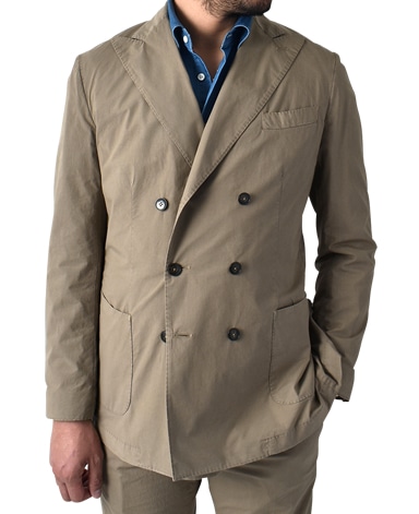 イタリアンコットンダブルジャケット/セットアップ