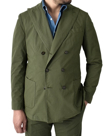 イタリアンコットンダブルジャケット/セットアップ