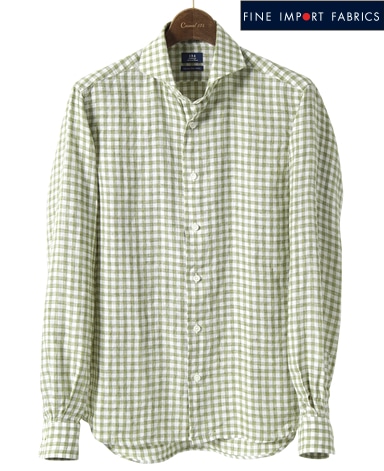 カジュアルシャツ＜リネン＞/スリム（カッタウェイ）