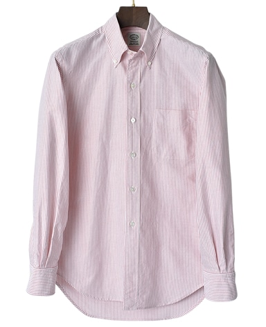 VINTAGE IVY シャツ/レッドキャンディーストライプ