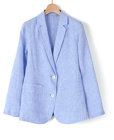 リネンジャケット/平織り