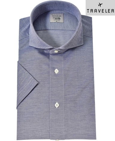 半袖ニットシャツ/TRAVELER