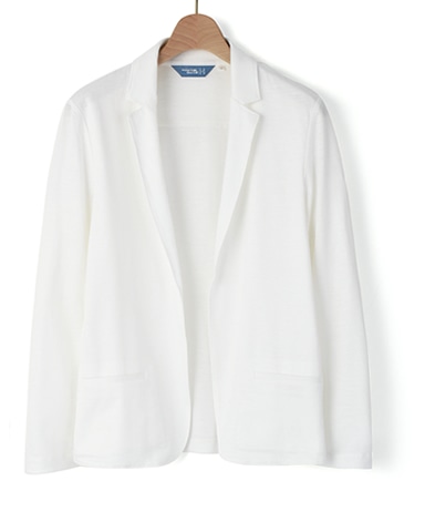 ラミーコットンニットジャケット/天竺