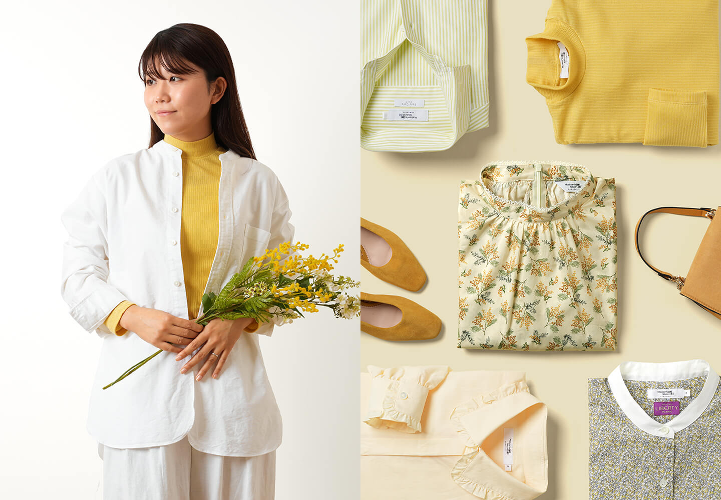 【一覧】KAMAKURA SHIRTS WOMEN Color Palette vol.2 Yellow