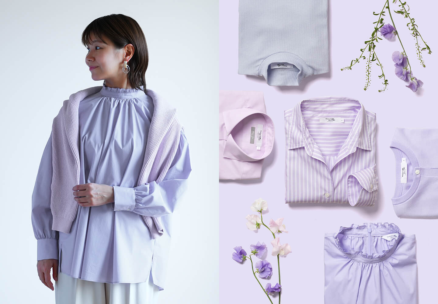 【レディース】KAMAKURA SHIRTS WOMEN Color Palette vol.3 Purple