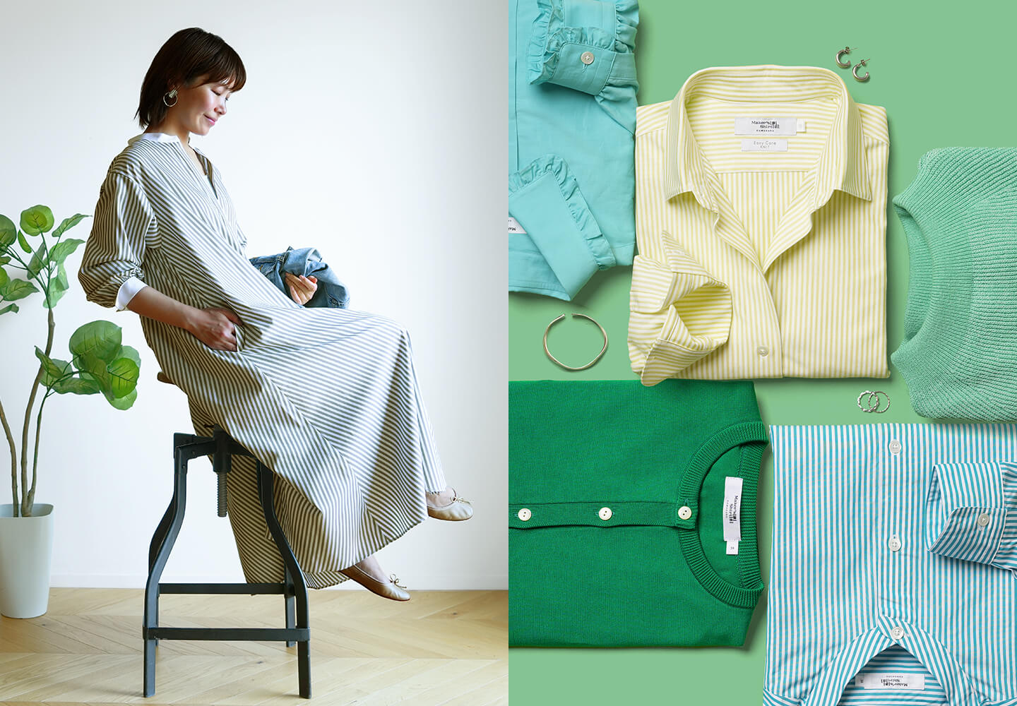 【一覧】KAMAKURA SHIRTS WOMEN Color Palette vol.4 Green