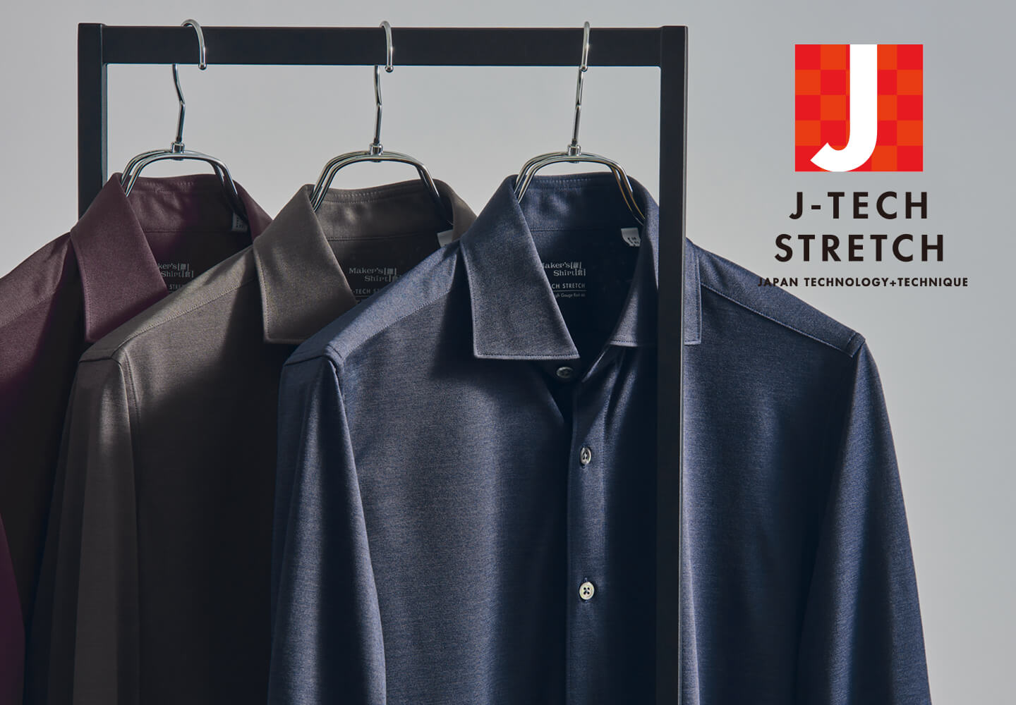 【メンズ】ストレッチシャツ