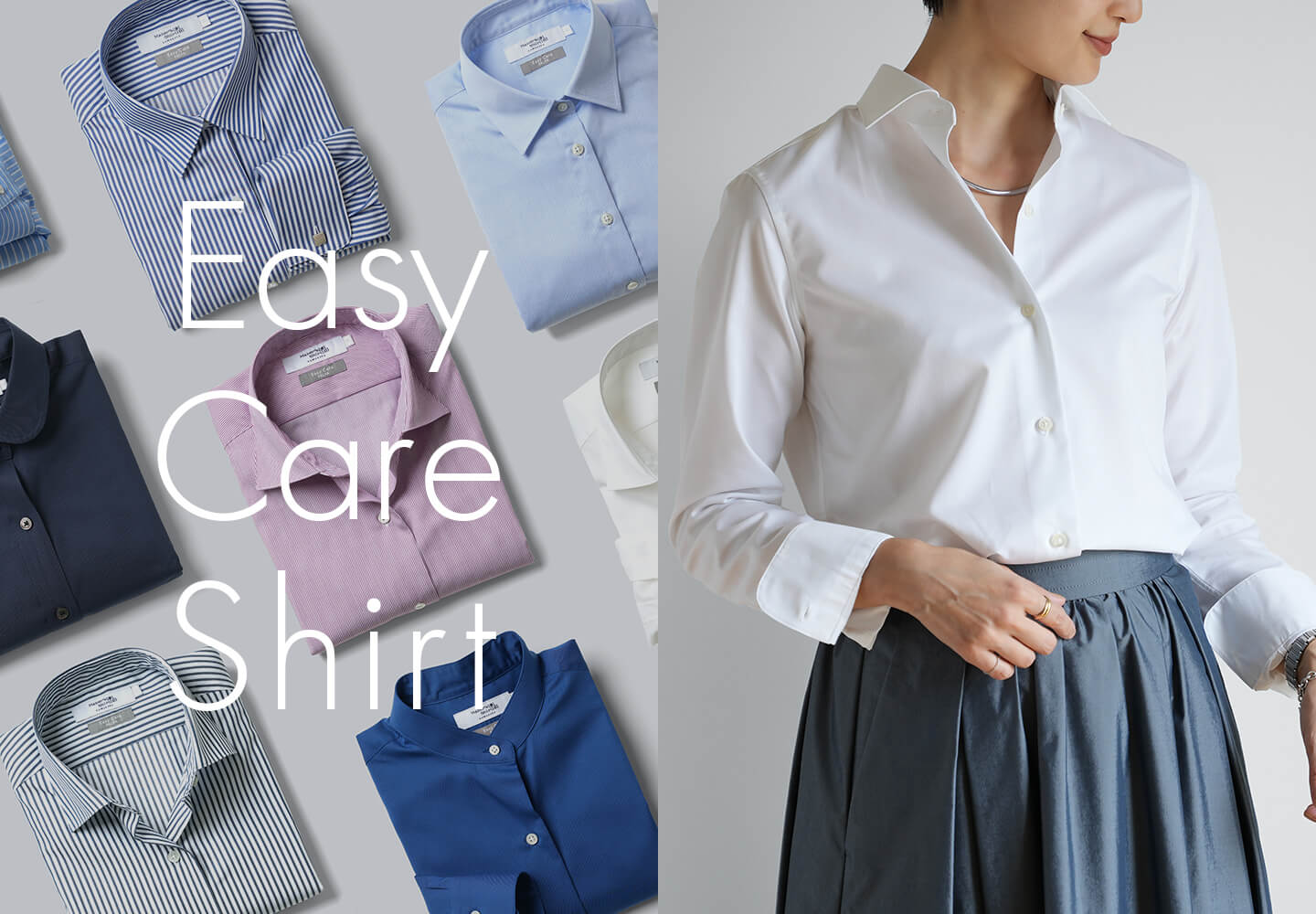 【レディース】イージーケアシャツ