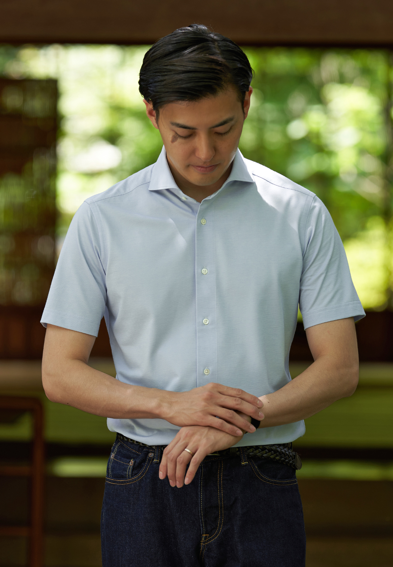 半袖カノコニットシャツ | メーカーズシャツ鎌倉 公式通販| Maker's