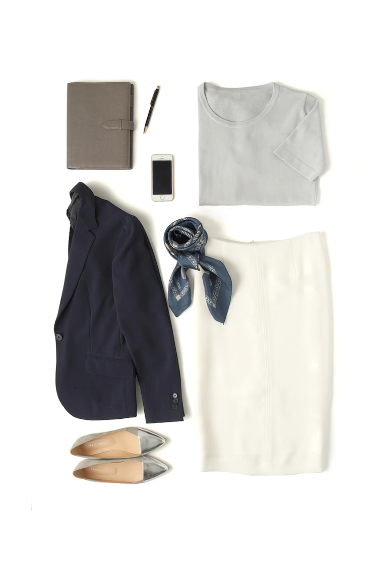 クルーネックセーター 18ゲージ