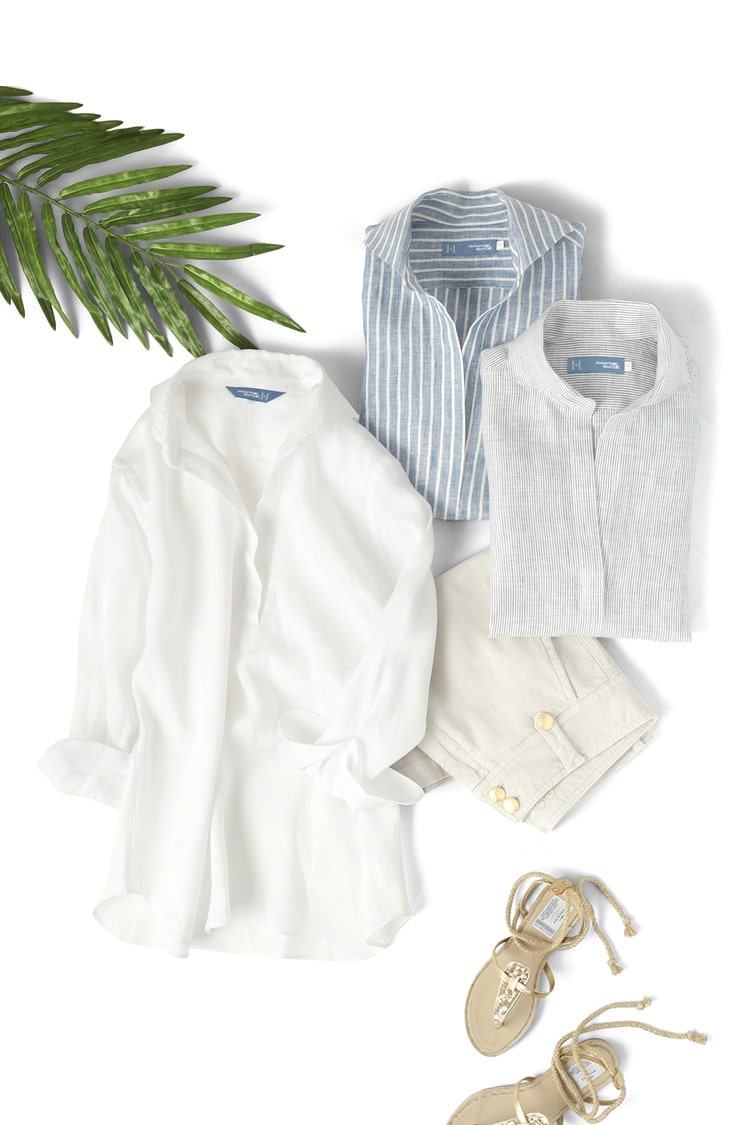 カジュアルシャツ リネン