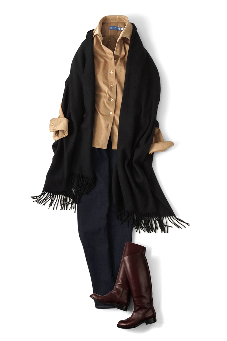 カジュアルシャツ スエード