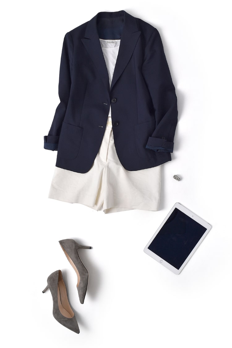 スウェードパンプス