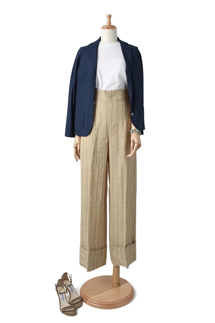 ニットジャケット 強撚天竺