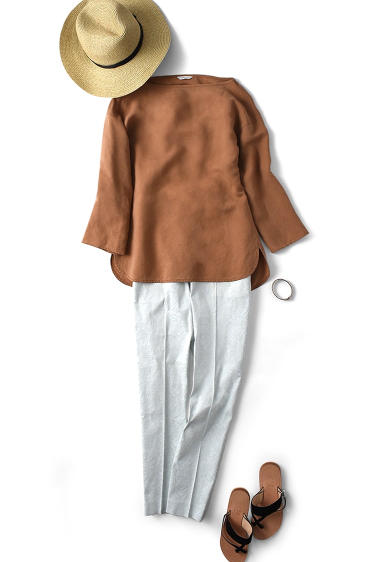 ブラウス リネンテンセル