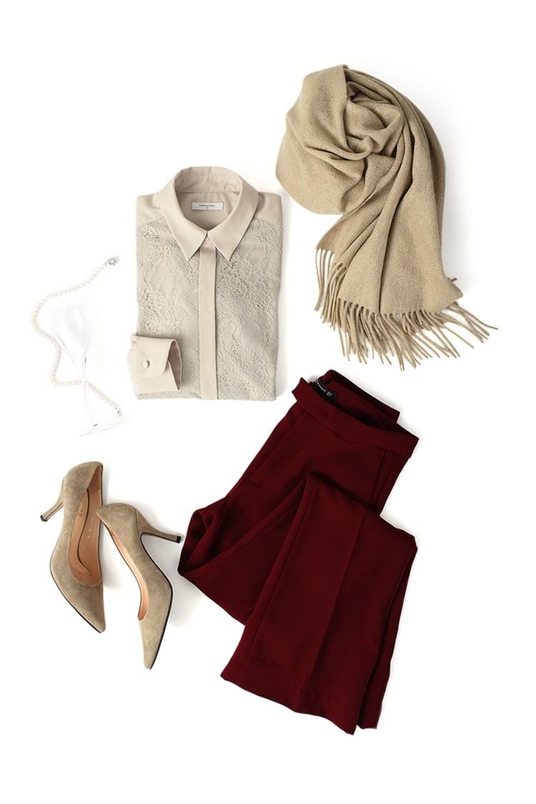 ブラウス デシン・ラッセルレース