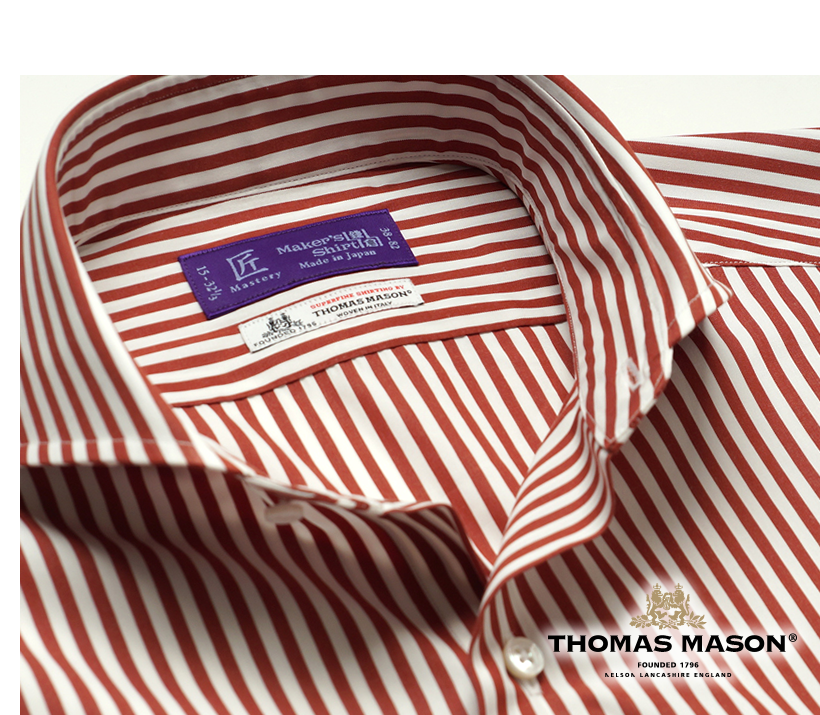 【美品】Maker's Shirt鎌倉 MTM THOMAS MASONシャツMaker