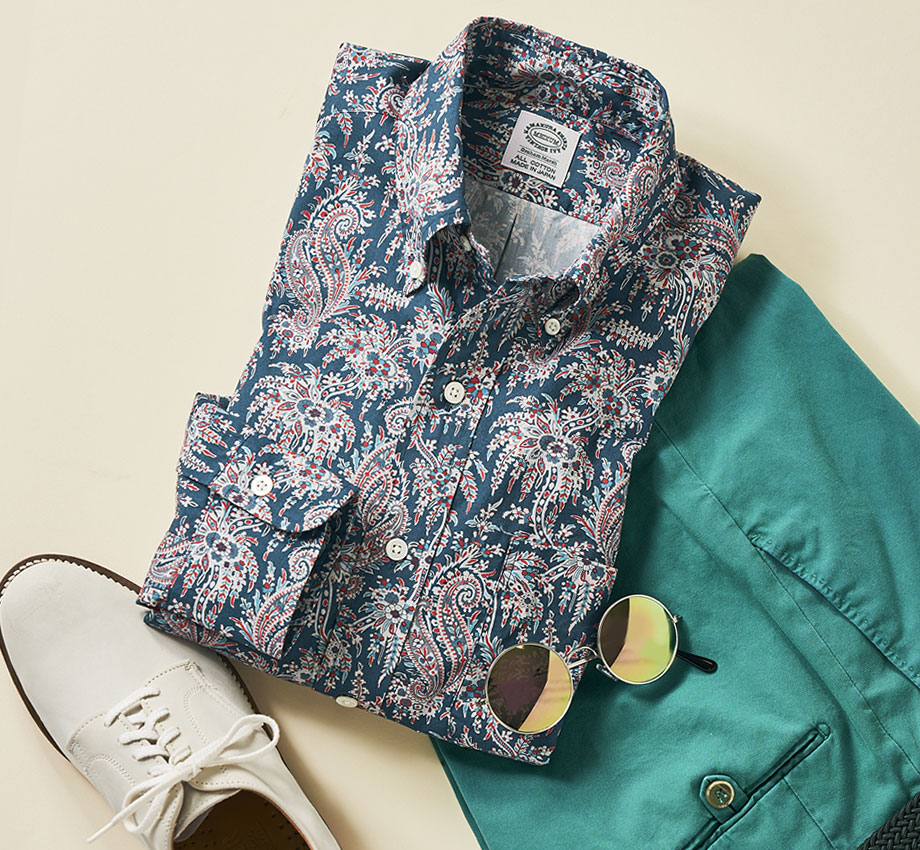 PAISLEY BUTTON-DOWN